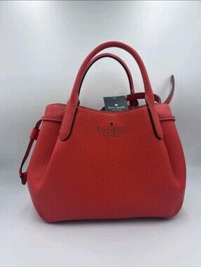 KATE SPADE Dumpling Mini Satchel / Crossbody Tomato Slice Red NWT